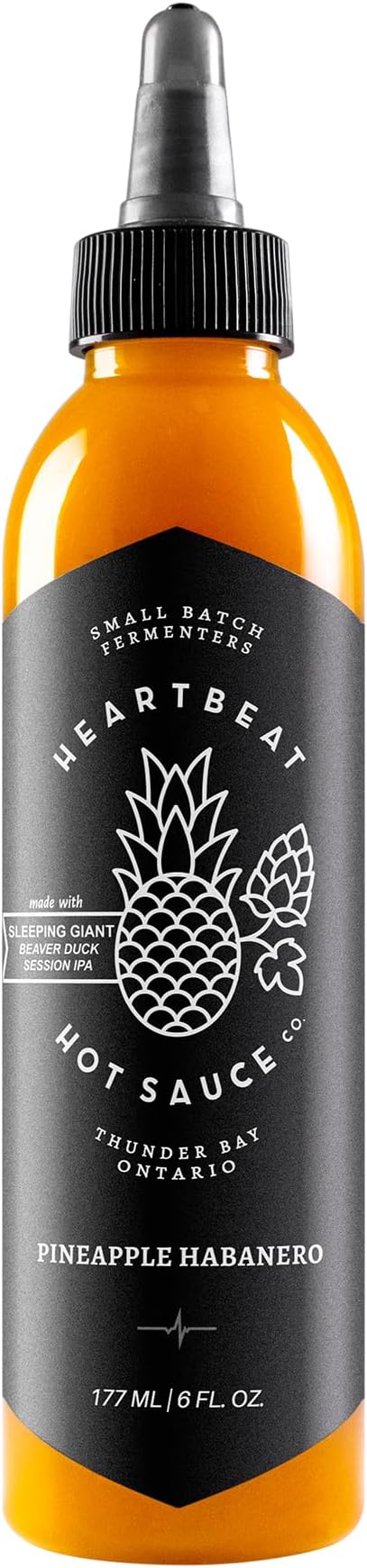 Pineapple Habanero Medium Heat 6 oz - 1 Pack | All Natural Gourmet Hot Sauce - Traditional Fermented Small Batch Craft Hotsauce (Medium Heat 6 oz - 1 Pack)