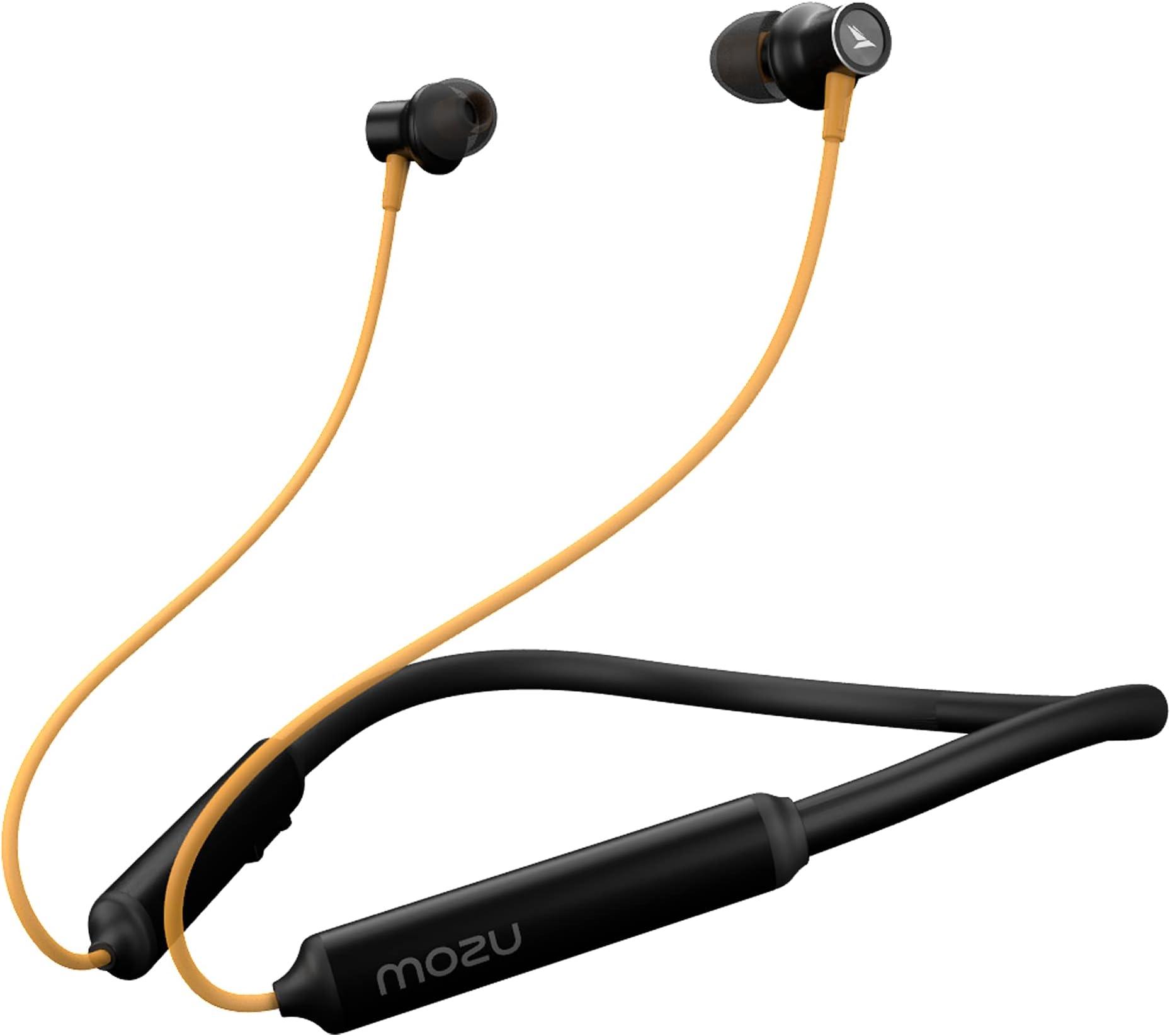 MOZU Flexiband 251 Wireless Bluetooth in Ear Neckband Earphone with Mic (Honey Yellow)
