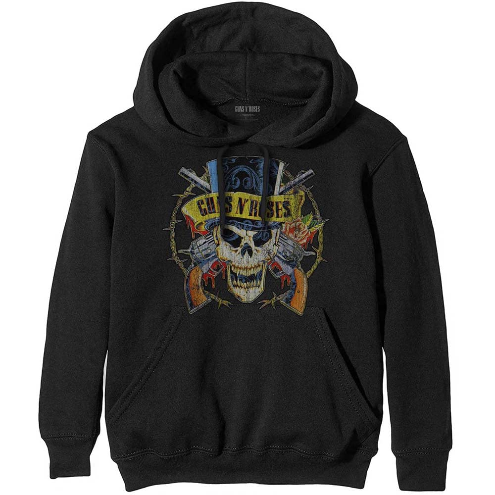 Guns N' Roses - Pullover Hoodie - Cotton - Black - M