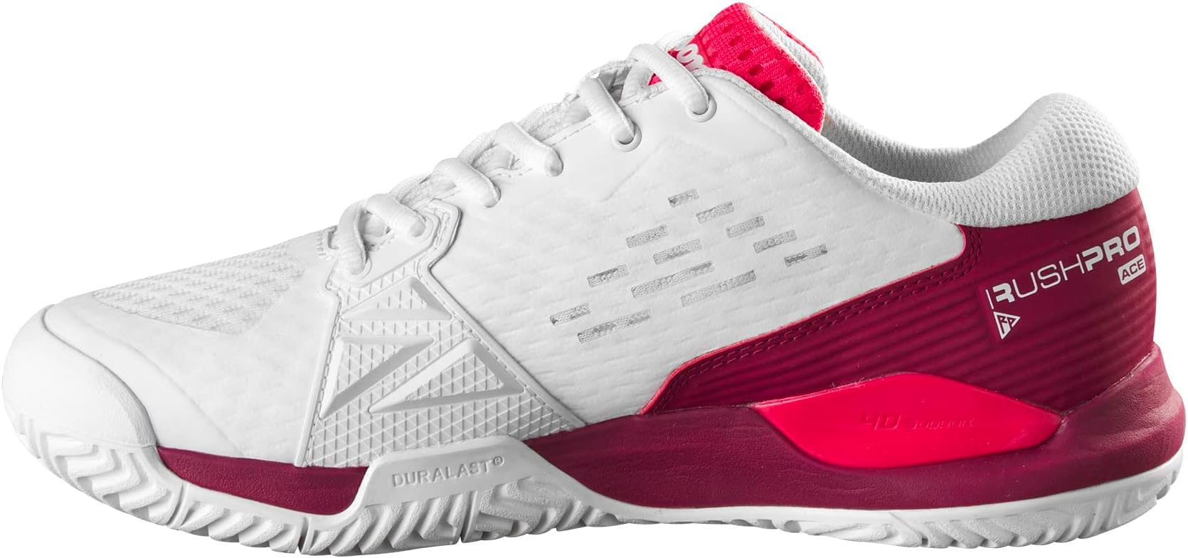 WILSONUnisex-Child Junior Rush Pro Ace Sneaker