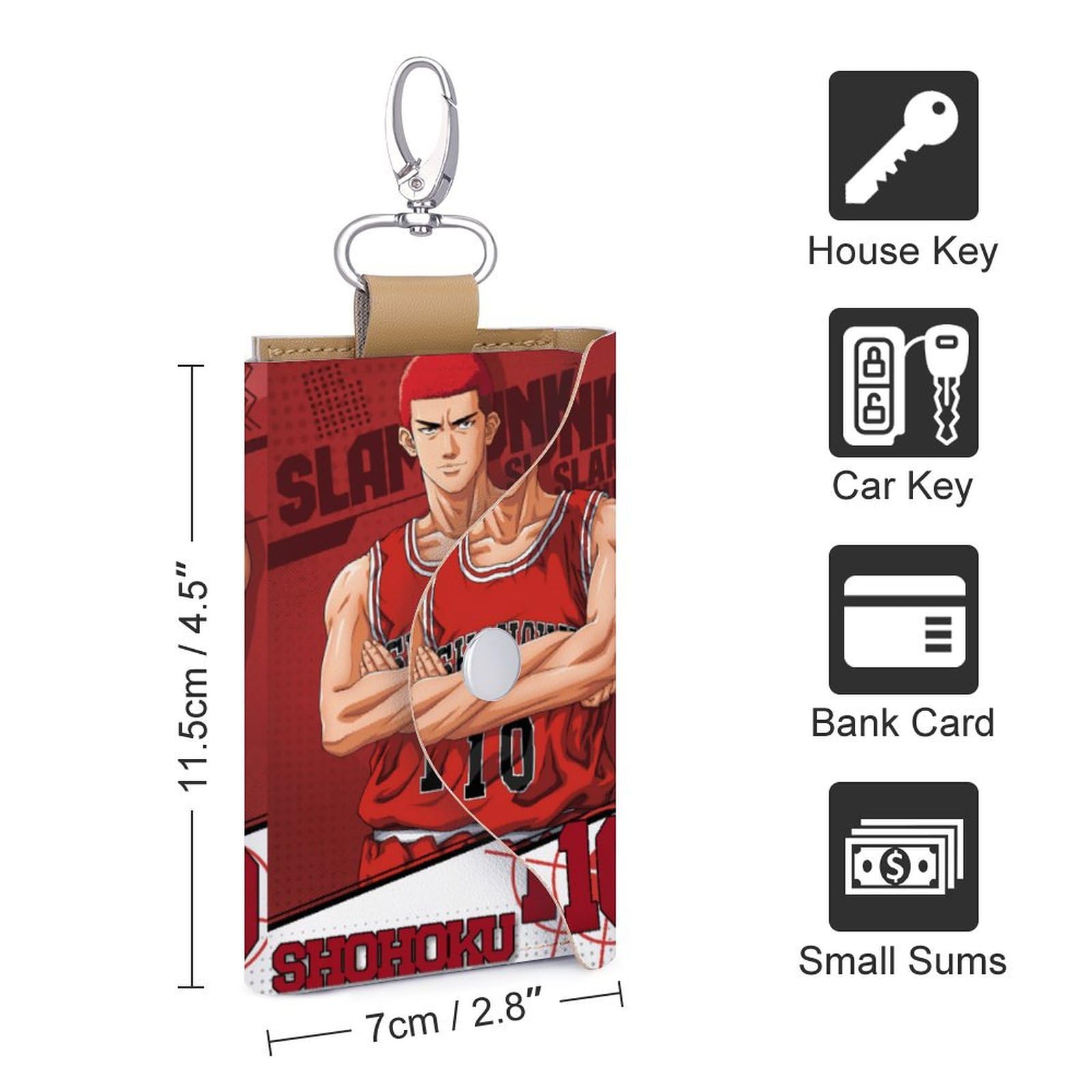 Amazon.co.jp: キーケース スラムダンク 桜木花道 カード入れ Key Case