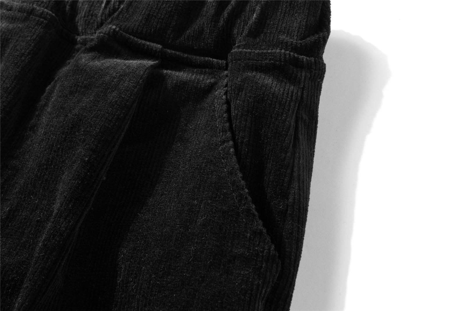 Mud Kingdom Pantalones de pana para niños y niñas, cintura elástica lisa