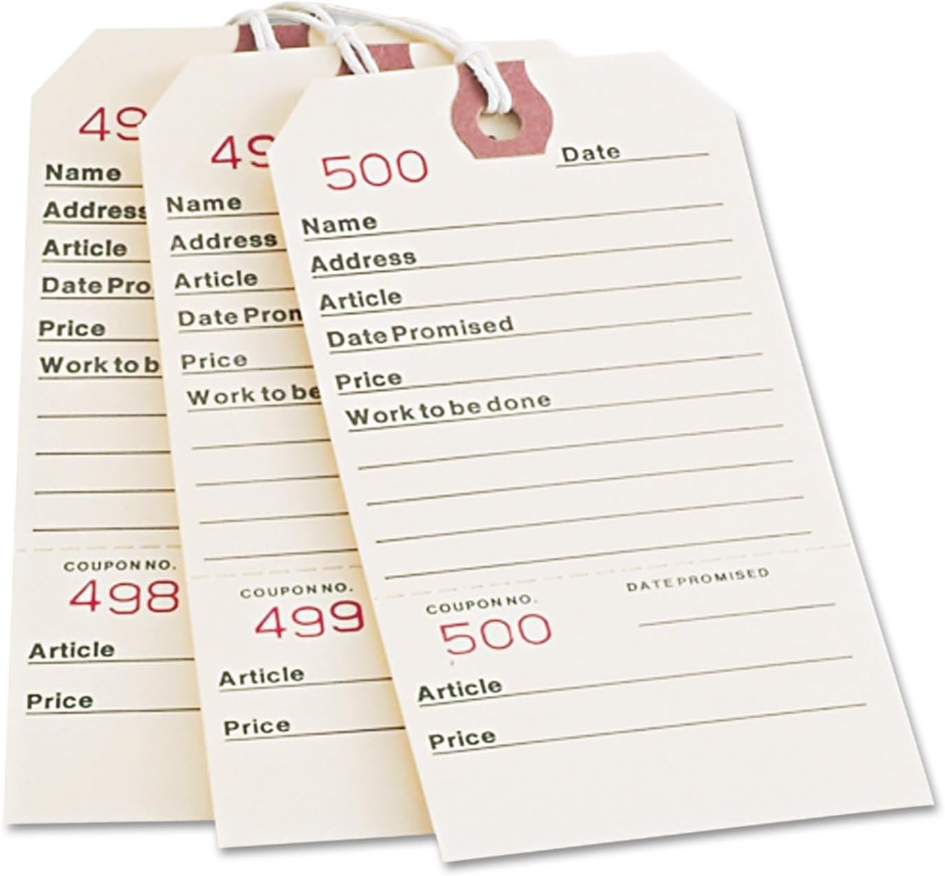 Avery 15030 Repair Tags, 5 1/4 x 2 5/8, Manila (Box of 500)