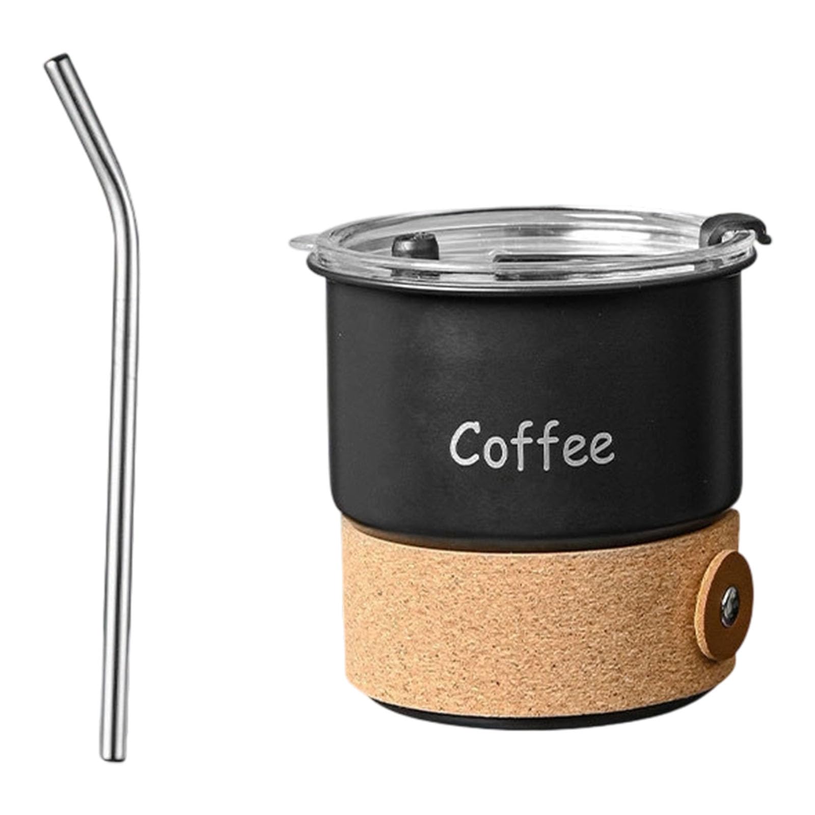 MALSSE Walled 420ML Stainless Steels Travel Mug Thermal Insulation with Leakproof Lid Straw Coffee Cup for Insulated Stainless Steels Coffee Mug
