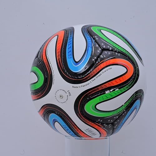 Miniatura 2 de Replica Copa Mundial 2014 Brasil Final Match Ball Tamaño 5 Balón de fútbol hecho de Rexine para los aficionados al fútbol