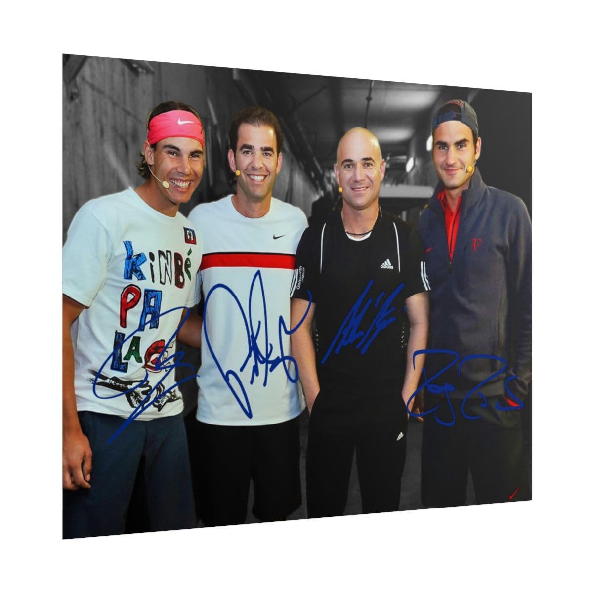 激レア　Pete Sampras 直筆サイン入りフォト Amazon.com: Ikonic Fotohaus Andre Agassi Pete Sampras Roger