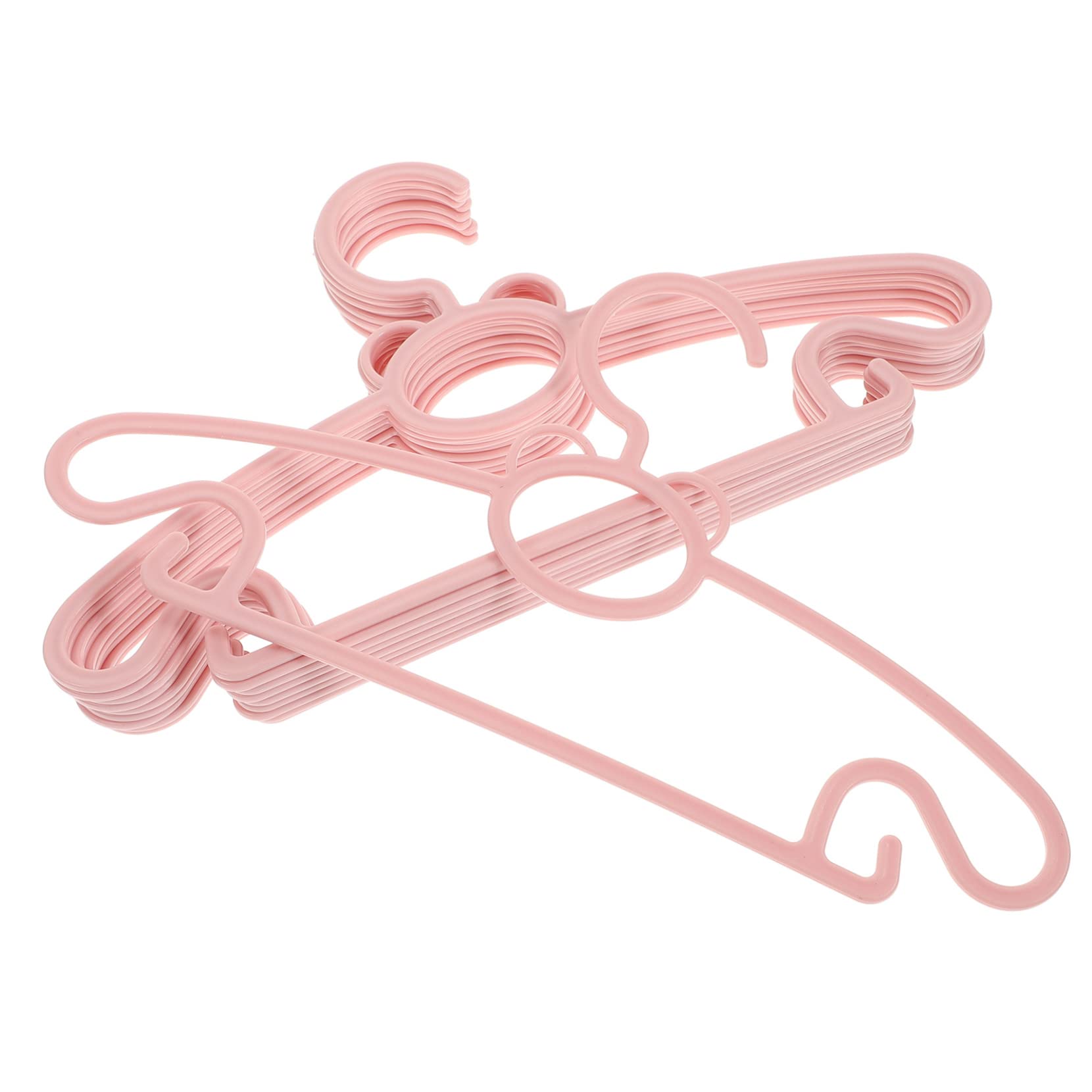 Unomor 10Pcs Clothes Hanger Plastic Organizer for Closet Non Slip Design for Drying and Storing Clothing