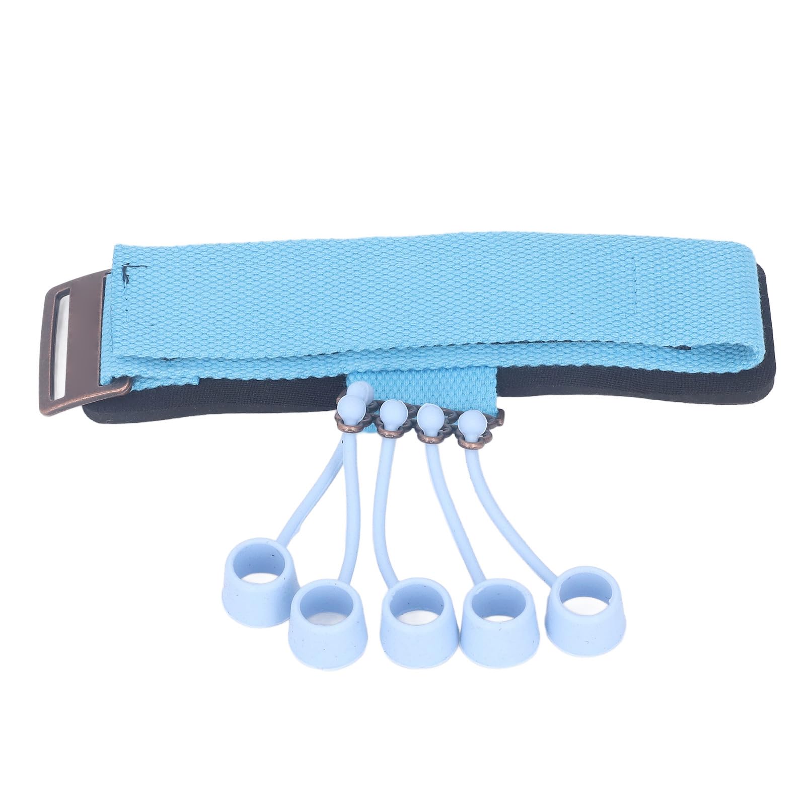 Means of Direction of Silicon Fingers Adjustable Adjustment for Yoga Athletes (Blue)
