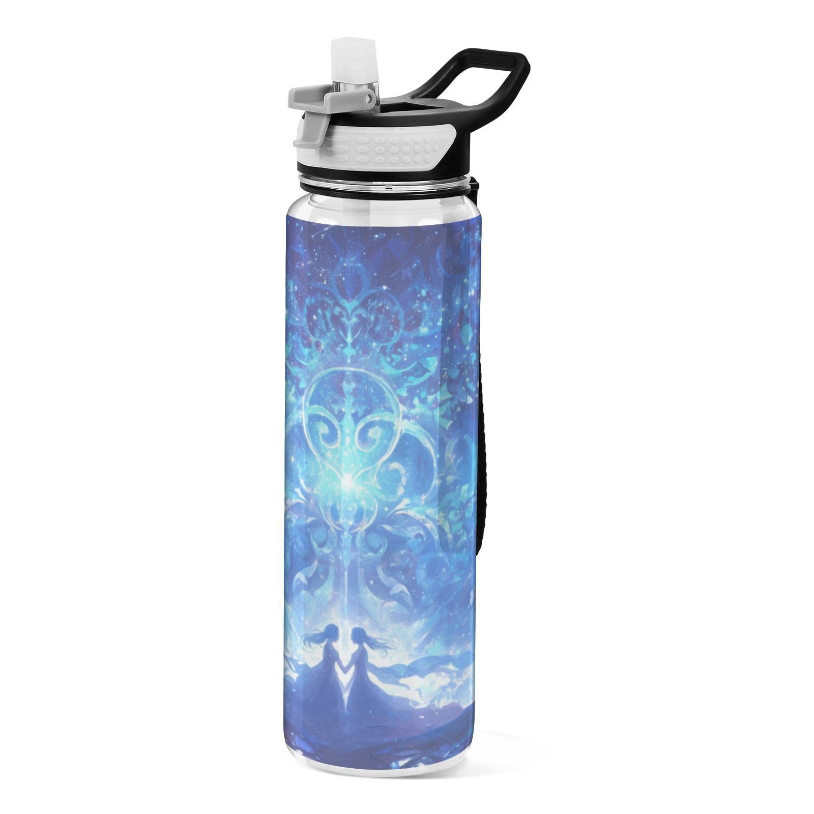 Bouteille d'eau pour adultes Gemini Fantasy 887 ml légère et réutilisable sans BPA