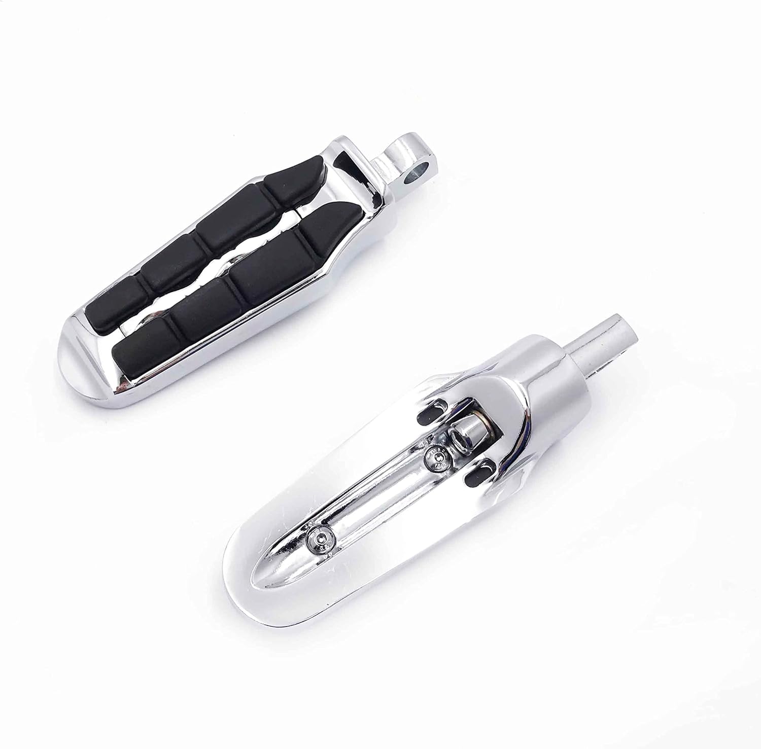 Universal Motorcycle Highway Pegs - 1\" Clamp Foot Pegs For Harley, Kawasaki, Yamaha & More