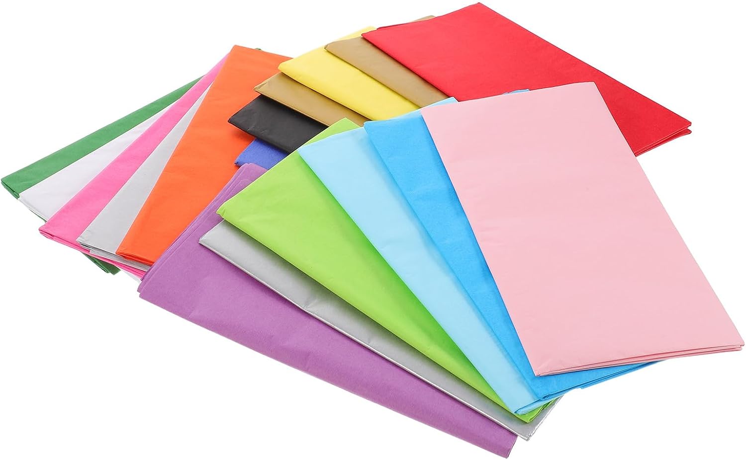 Alasum 150Pcs Tissue Paper Bright Colors, Rainbow Gift Packaging Sheets