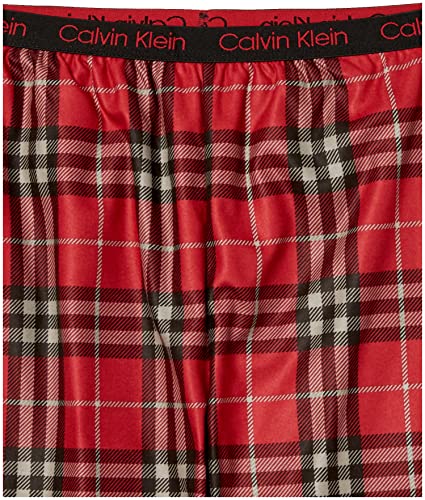 Calvin Klein Boys' Super Soft Brushed Micro Pant, 3 Pack Multipack, Scotch Plaid, Large #TOP4