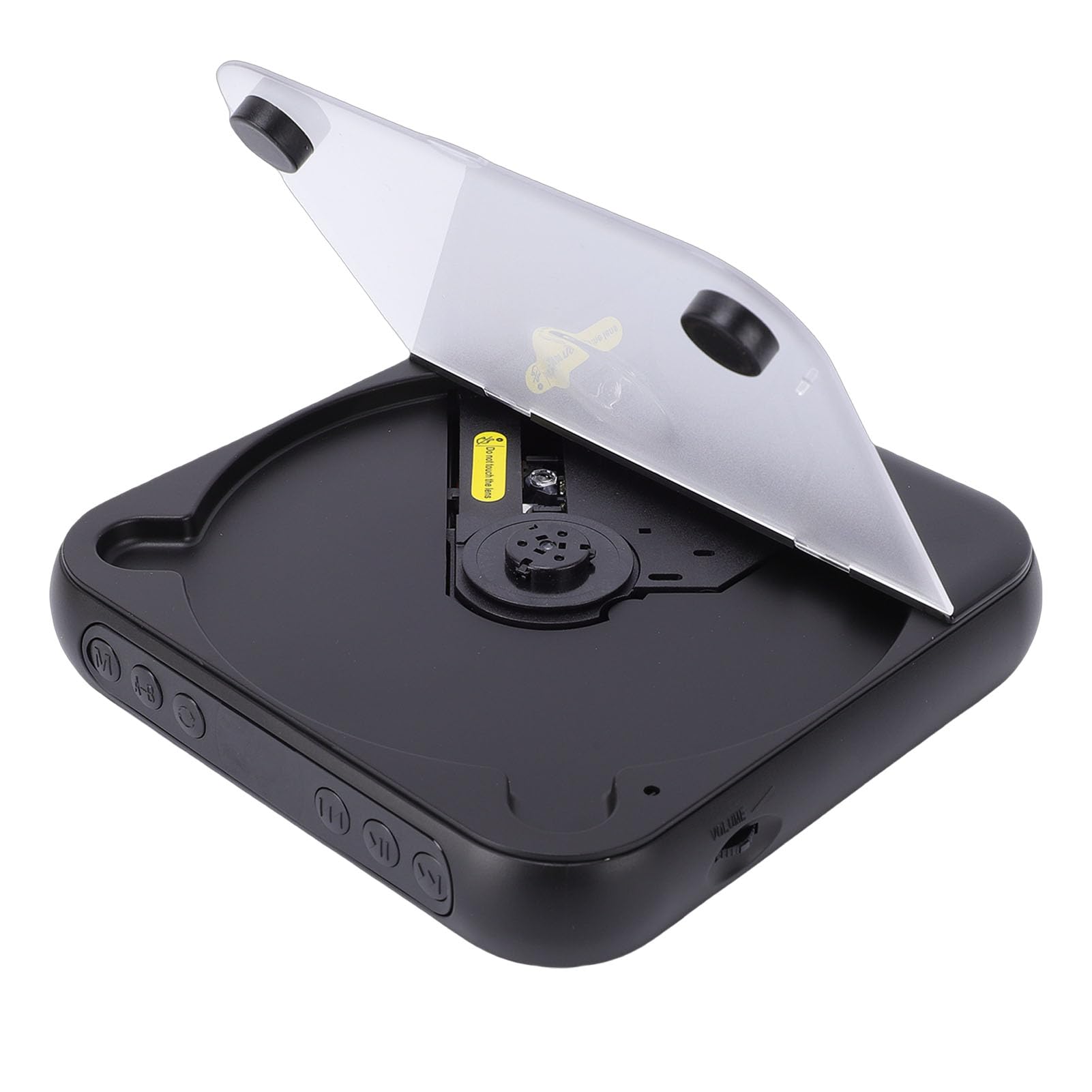 HEEPDD Lettore CD Portatile con Bluetooth 5.3, Doppi Altoparlanti Stereo, Batteria Ricaricabile da 2000 MAh, Display LCD e Ingresso USB AUX per l'ascolto all'aperto in Casa in Auto (BLACK)