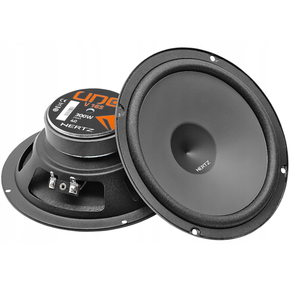 Kit 6 Casse Altoparlanti per VW Tiguan dal 2007 al 2024 compatibile con Hertz K165+X165 Anteriori e Posteriori con Set 4 Anelli + 4 Connettori Adattatori