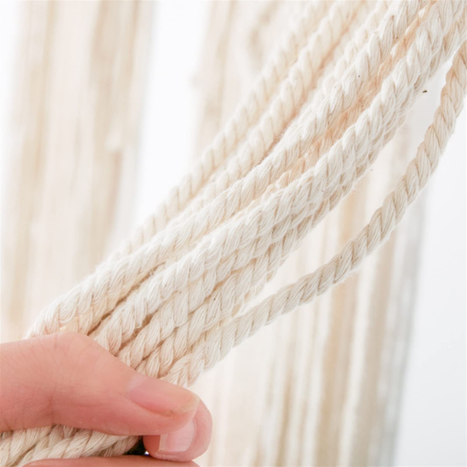DUNSBY Kit de Macramé 113pcs Cordon Macrame Cordon Naturel Coton Tapisserie tricotée à la Main Kit de matériau avec Anneau en métal DIY Dreamcatcher Thread Home décorer Kit Macramé