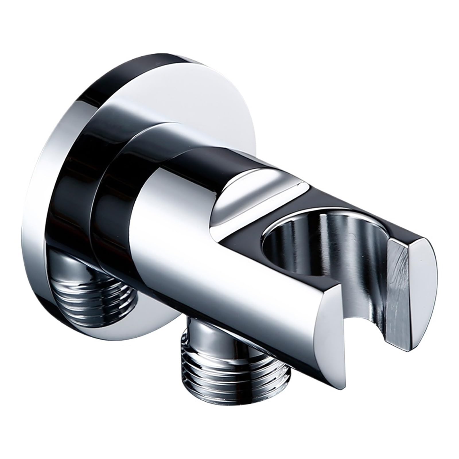 Shower Head Holder Shower Holder Handheld Copper Bracket Bidet Sprayer Bathroom Solid Brass Accessories(Sliver)