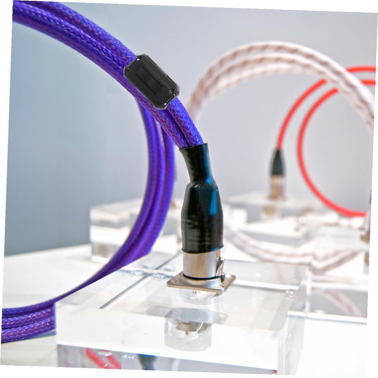 36 Pezzi Filtri Antirumore Clip in Plastica e Nucleo in Ferrite Rimovibile, Anelli di Cordone Antinterferenza per Cavi Dati, Accessori Elettronici per Installazione Audio Veicoli