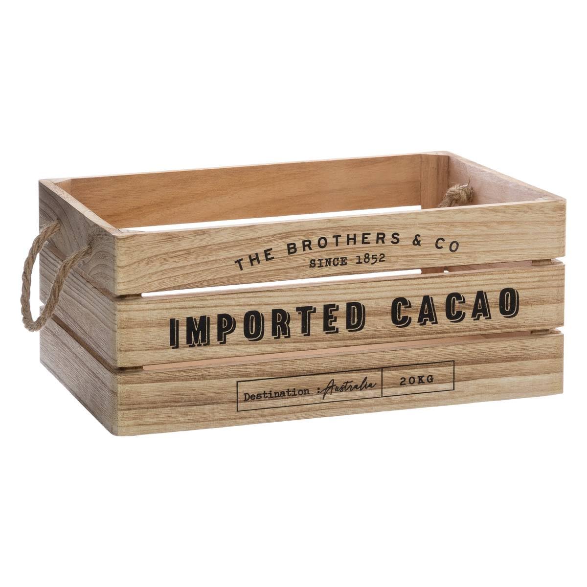 ATMOSPHERA CREATEUR D'INTERIEUR - Set di 3 cassette in legno denys