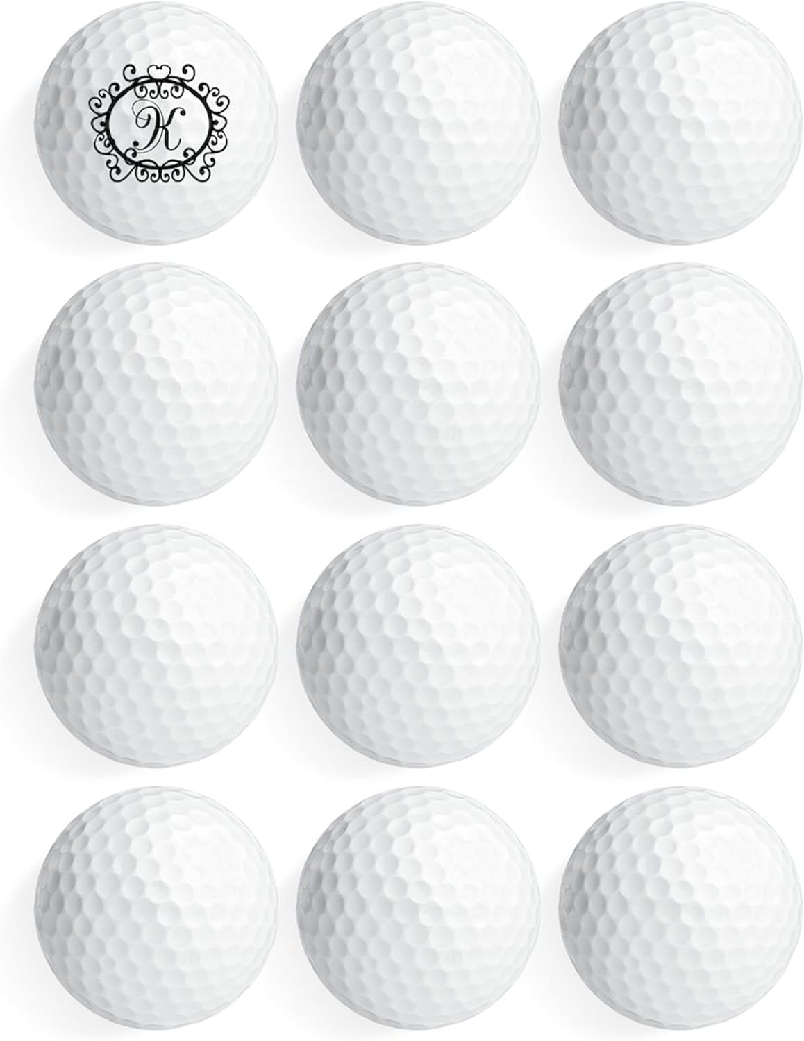 CafePress Scrolly1 K Novelty Golf Balls (Pk of 12)