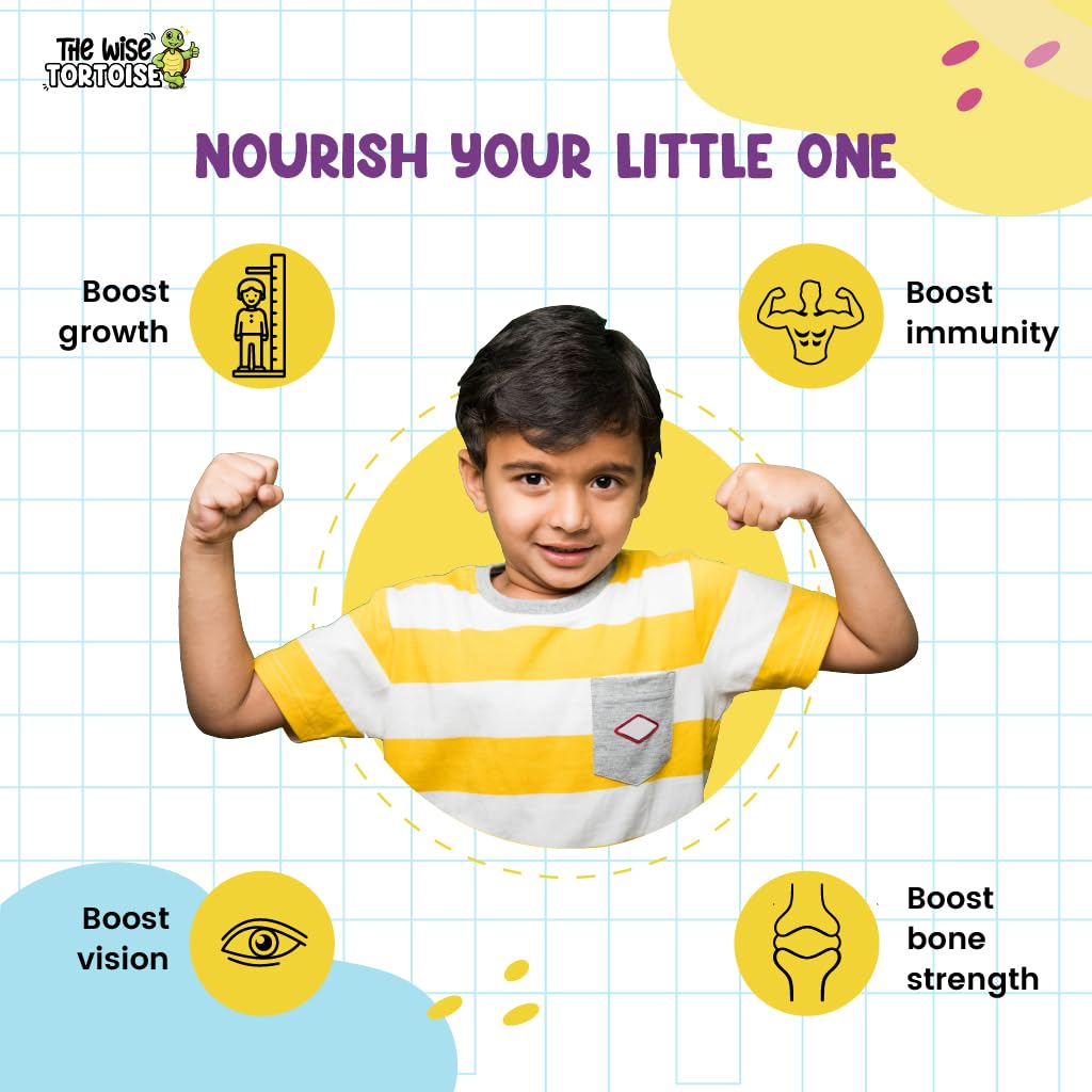 All rounder Kids Multivitamin Gumis (Age 5-15) | 1 day, immunity and brain support for gummy development. 30 gums | Natural Taste - Legendary Lemon | Wise turtle All rounder Kids Multivitamin Gumis (Age 5-15) | 1 day, immunity and brain support for gummy development. 30 gums | Natural Taste - Legendary Lemon | Wise turtle