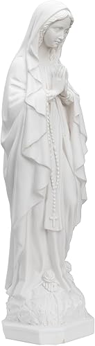 Miniatura 3 de THE FAITH GIFT SHOP Estatua Blanca Nuestra Señora de Lourdes 16 pulgadas