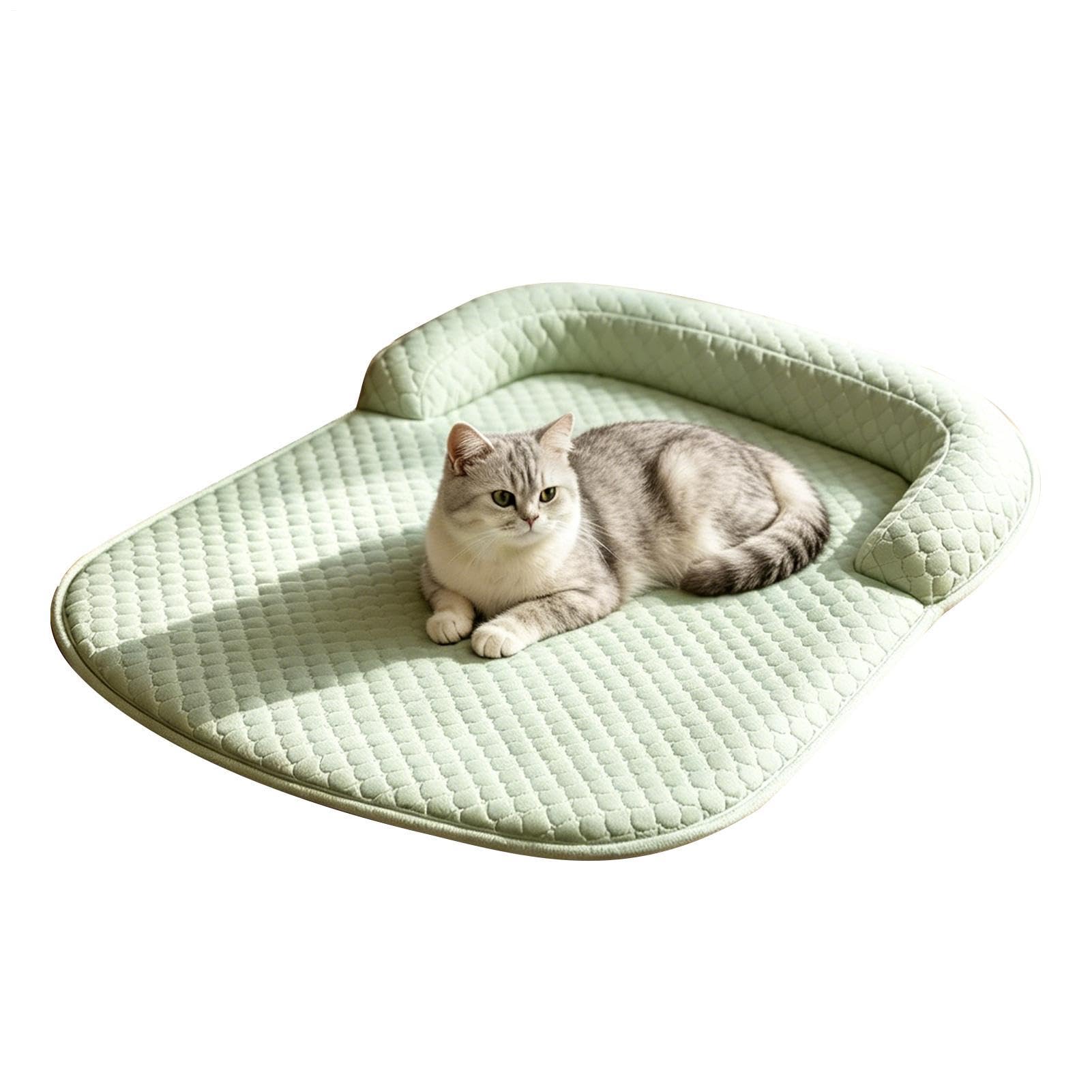 Cooling Mat for Dogs, Breathable Sleeping Rug, 25.59x19.69x4.72in Soft Cat Cooling Pad, for Puppy Kitten Crate Kennel Floor Sofa Home Travel Bedding
