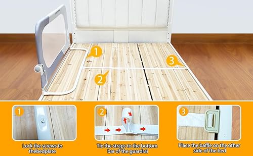 Strenkitech ZDHL-8091 Foldable Toddler Bed Rails - Kids Guard Bumper thumb #5