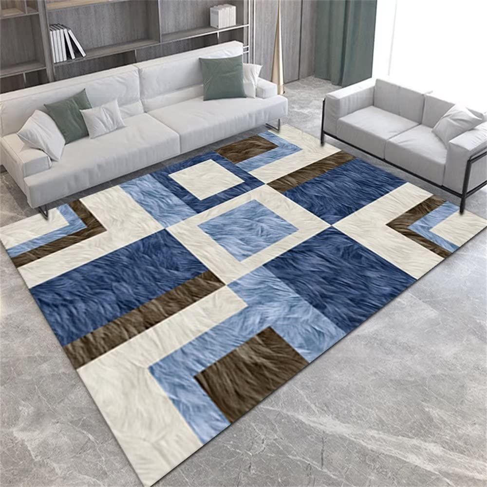 Tapis de style minimaliste ultra résistant à l'usure pour chambre parentale