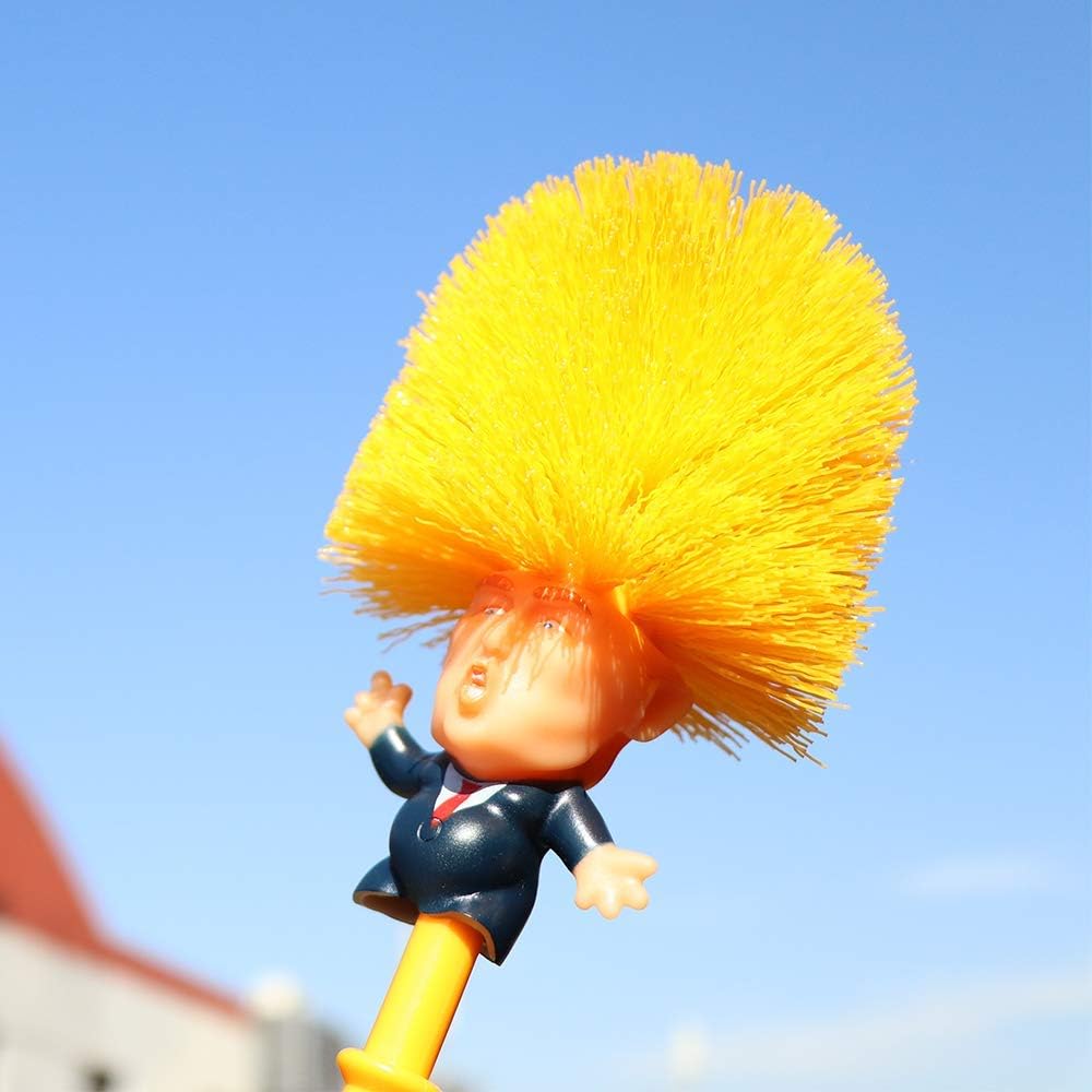 🛒 Crаzу Dеаlѕ LadyRosian Donald Trump Gifts, Donald Trump Toilet Brush, Funny Toilet Brush Cleaner with Printed Toilet Paper, Deep Cleaning Toilet Scrubber, Toilet Brush with Holder, Yellow Design, Easy Grip Hоlіdау Dеаlѕ 🛒 LadyRosian Donald Trump Gifts, Donald Trump Toilet Brush, Funny Toilet Brush Cleaner with Printed Toilet Paper, Deep Cleaning Toilet Scrubber, Toilet Brush with Holder, Yellow Design, Easy Grip