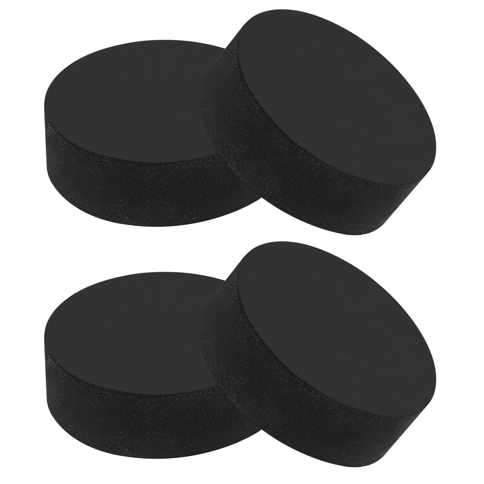 PATIKIL Non Slip Furniture Pads 1-3/16" (30mm x 10mm), 4Pcs Round Rubber Feet Anti-Scratch Rubber Furniture Grippers for Hardwood Floor Electronics Bed Drawers DIY, Black