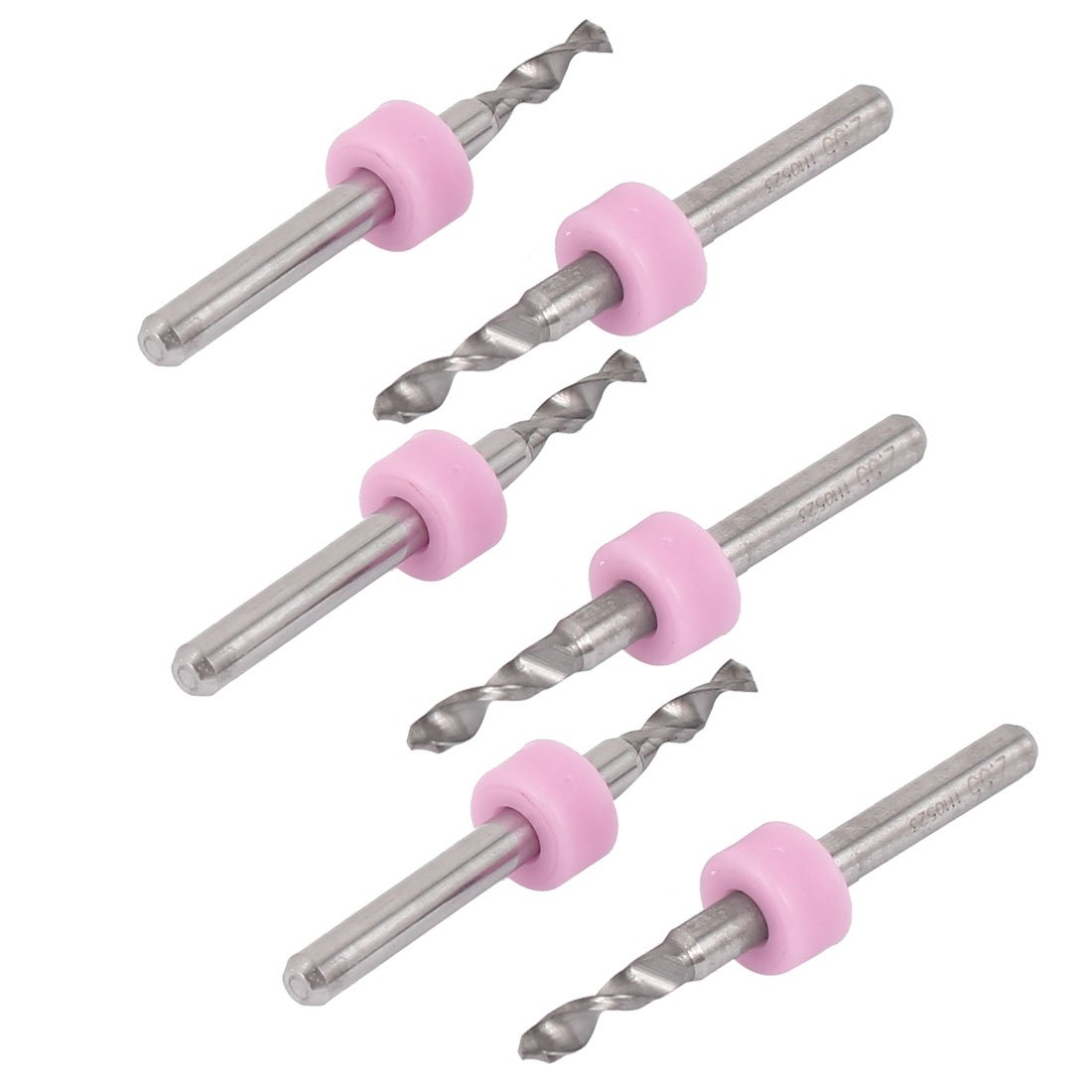 Aexit 2.55mm Tip Fuses 3.175mm Shank Carbide Micro PCB Drill Bits 6pcs for PCB Fuses Engraving Machine