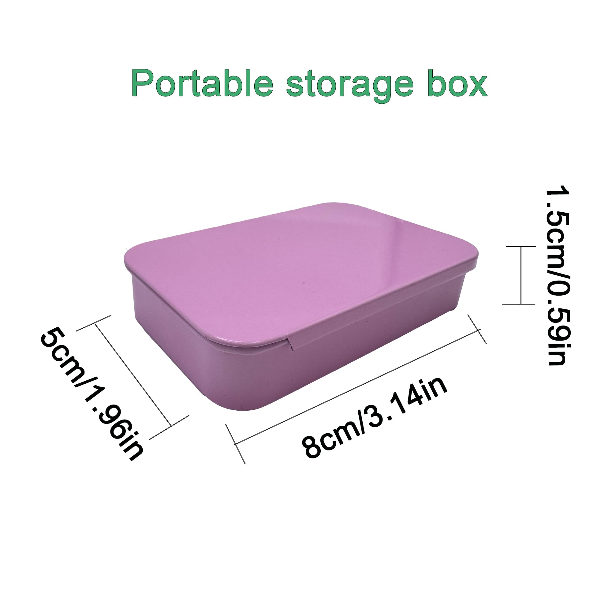 danytes 2-Pack Refillable Dental Floss Case for Adults - Portable Travel Floss Holder with Glide Floss Storage, Sturdy Tinplate Metal Design for Reliable Hygiene (Pink)