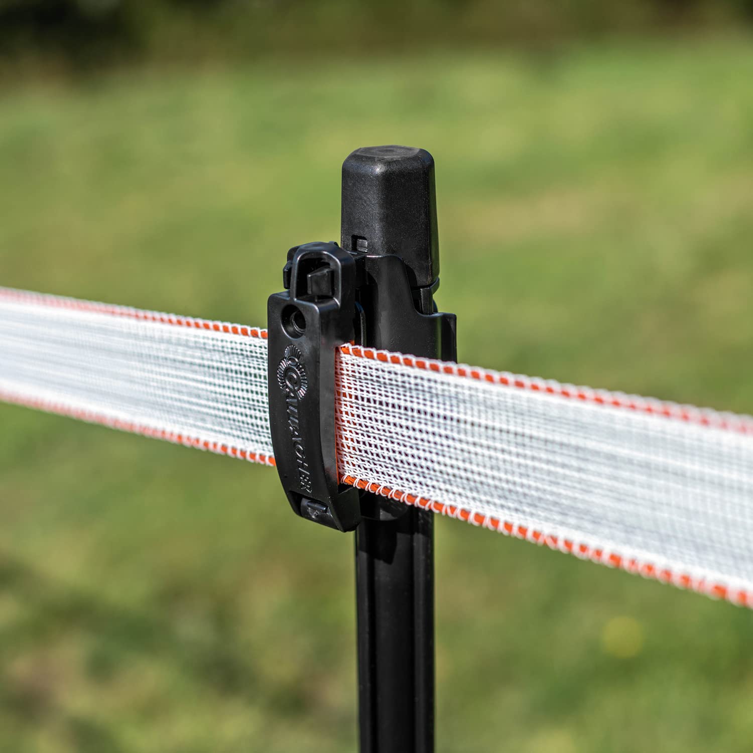 Gallagher Pferdezaun-Breitband TurboStar Super (weiß) - 200 m/40 mm - UV-stabil und witterungsbeständig - Ausgezeichnete Sichtbarkeit