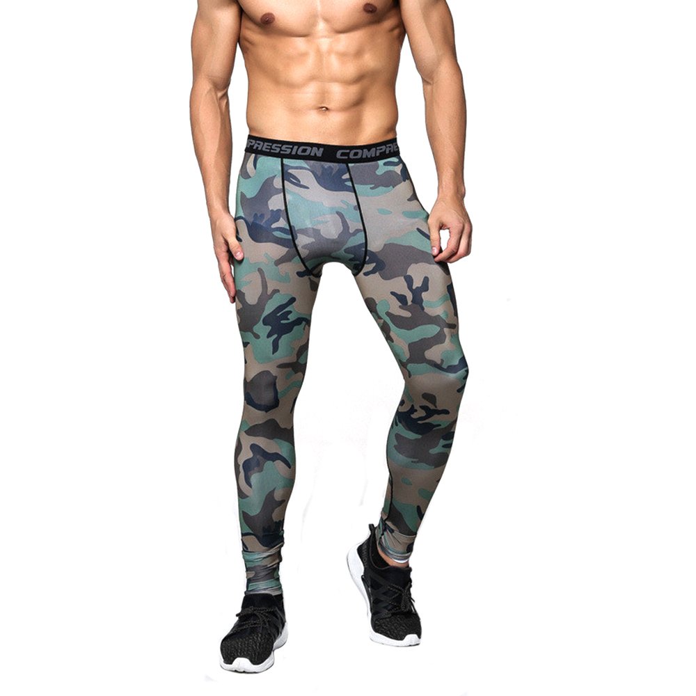 youth green compression pants