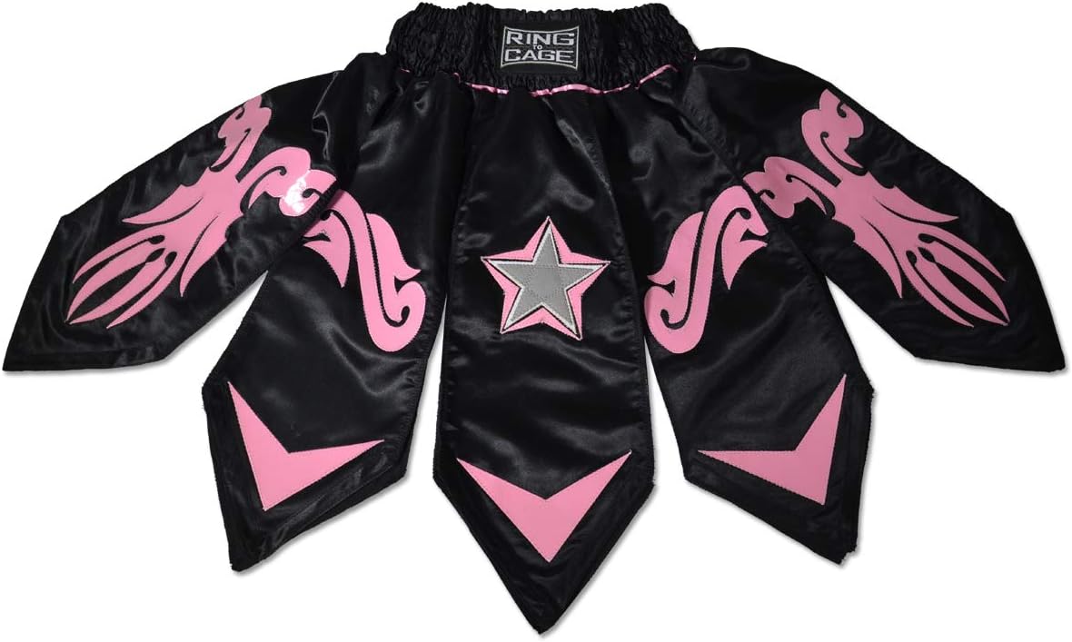 Gladiator Style MMA Boxing Muay Thai Shorts - Pink/Black