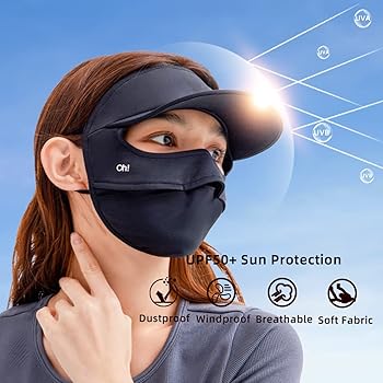 Blush Breathable Face Mask Anti-UV UPF 50+ Sunscreen Face Covering