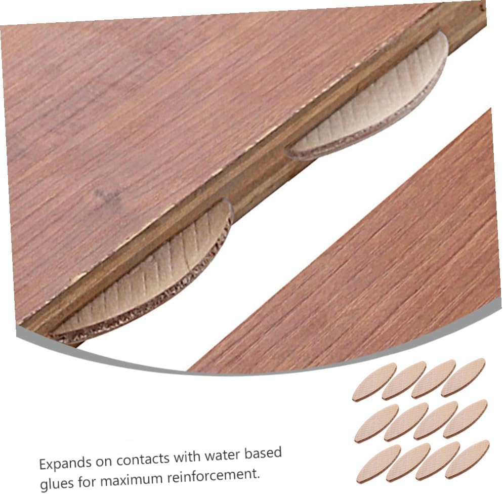 LIFKOME 100pcs Wood Joining Biscuits Dovetail Jigs Woodworking Plywood Connector
