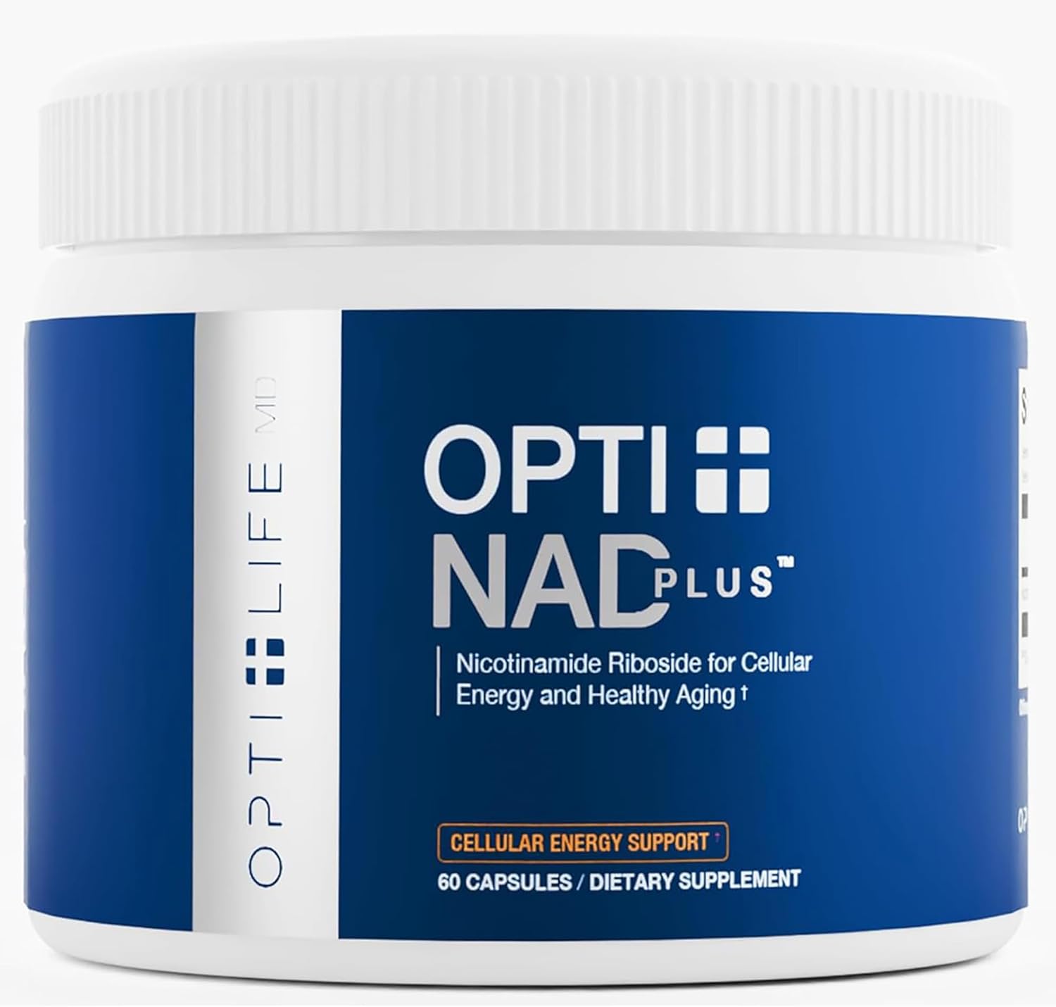 Opti + NAD Plus Capsules | NAD+ Supplement with Nicotinamide Riboside Chloride | Support Energy, Healthy Aging, Metabolism & Vitality* | 60 Capsules/30 Servings