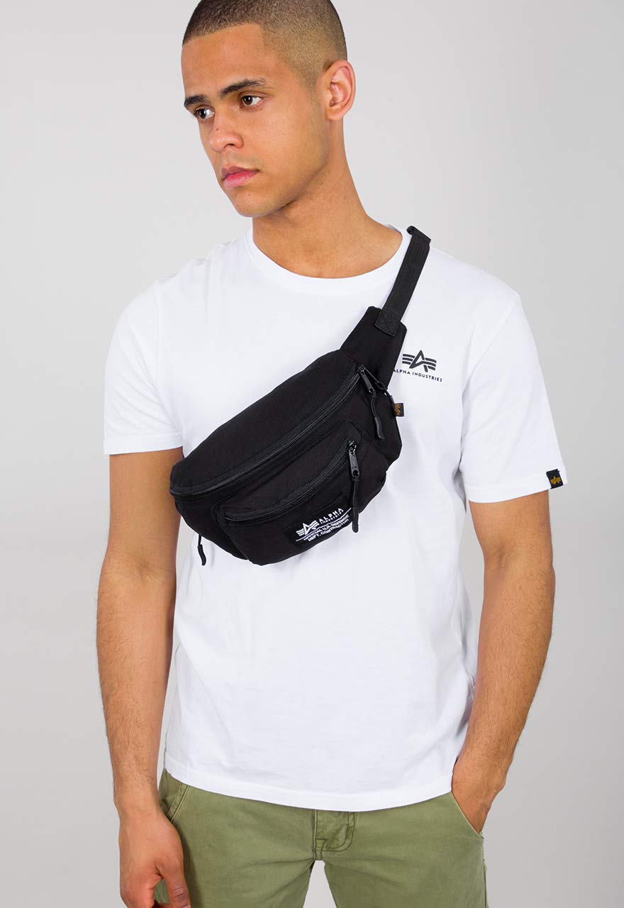 ALPHA INDUSTRIESBig Waist Bag Unisex Fanny Pack Black