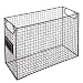 Mesh Wire Brown Metal Document Storage Container/Magazine Rack/File Folder Organizer w/Label Holder