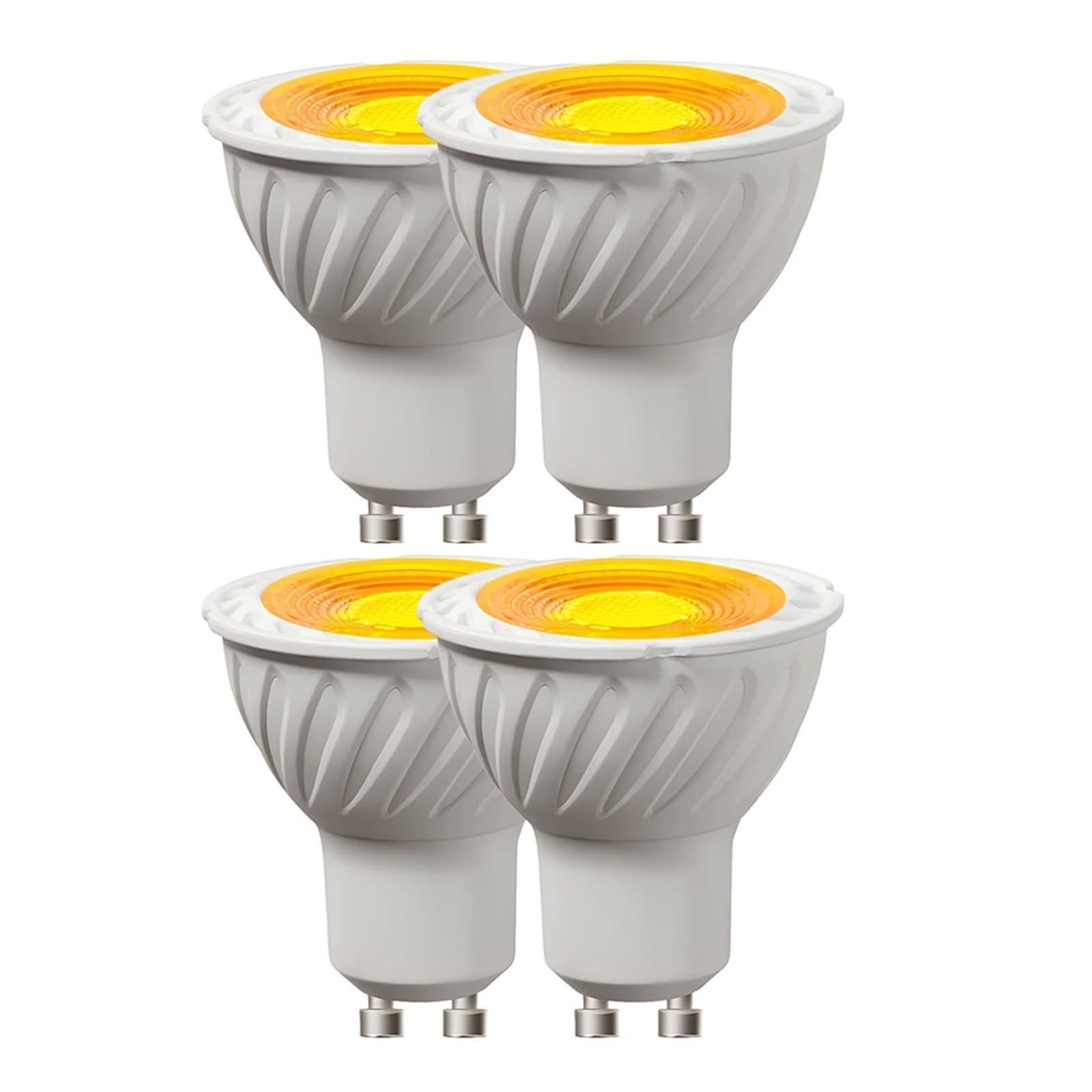 eufeifeiegds 4x Orange Flame Lamp 5W GU10 LED Light Bulb 85-265V Mood Ambient Party Atmosphere Lights(Orange(Amber))