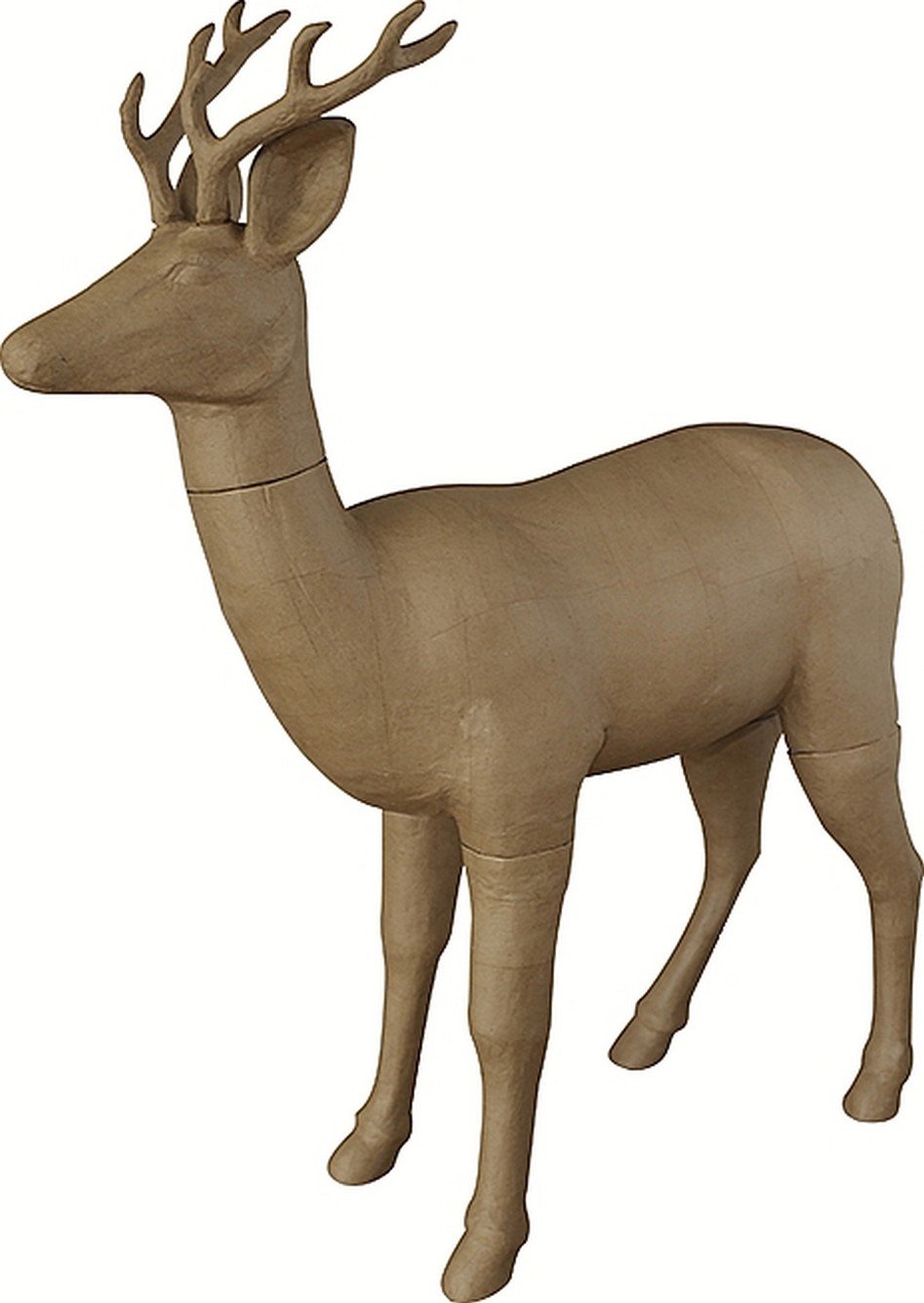 Décopatch - Ref XLA29C - Reindeer - Extra Large Papier Mache Object to Decorate - 101 x 40 x 122cm - Decorate with Décopatch Papers & PaperPatch Glue, Glitter, Paints — image 1