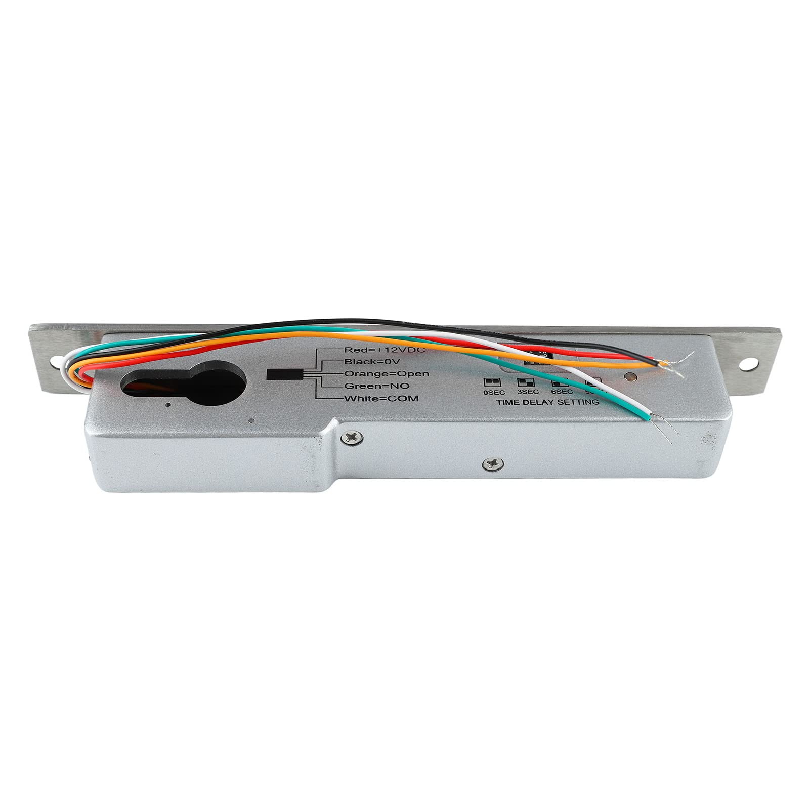 Cerradura de Cerrojo Eléctrico, Cerrojo de Mortaja Eléctrico Aspecto Exquisito Resistente A Altas Temperaturas A Prueba de Herrumbre A Prueba de Golpes Fuerte Resistencia para Puertas de Metal