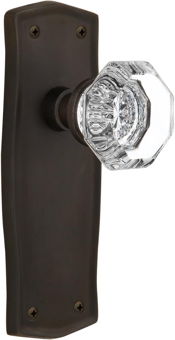 Nostalgic Warehouse Prairie Plate with Waldorf Knob, Double Dummy, Bright Chrome
