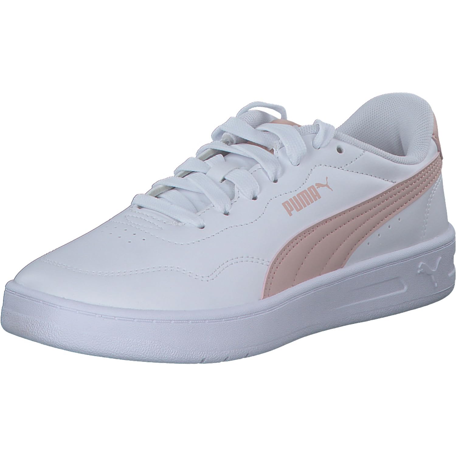 PUMA Women's Court Lally Sneaker, White-Rose Quartz, 3.5 UK