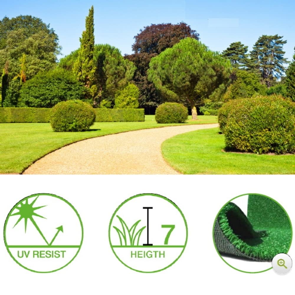 Prato Sintetico Per Esterno Yelloo - Kit Campione 20-50 Mm | Erba Artificiale Calpestabile - Foto 10