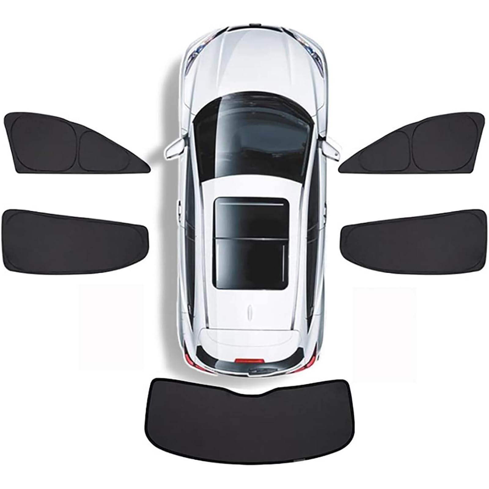 Parasole Finestrini Laterali Auto per Fiat Tipo 500 500L 500X Ducato, Completamente Coperto Tende Oscuranti Vetri Block Raggi UV Anti Zanzara Protezzione Privacy Accessori