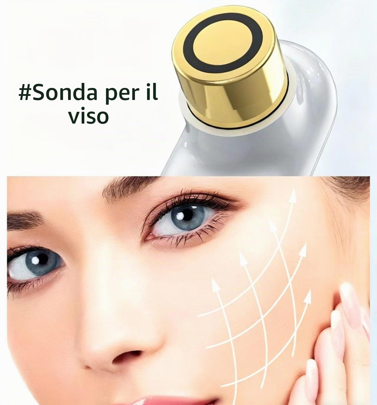 RF Radio Frequency Dispositivo Viso e Corpo Strumento per Rassodare la Pelle,strumento di bellezza portatile, utilizzato per ringiovanimento della pelle, antirughe, anti-invecchiamento