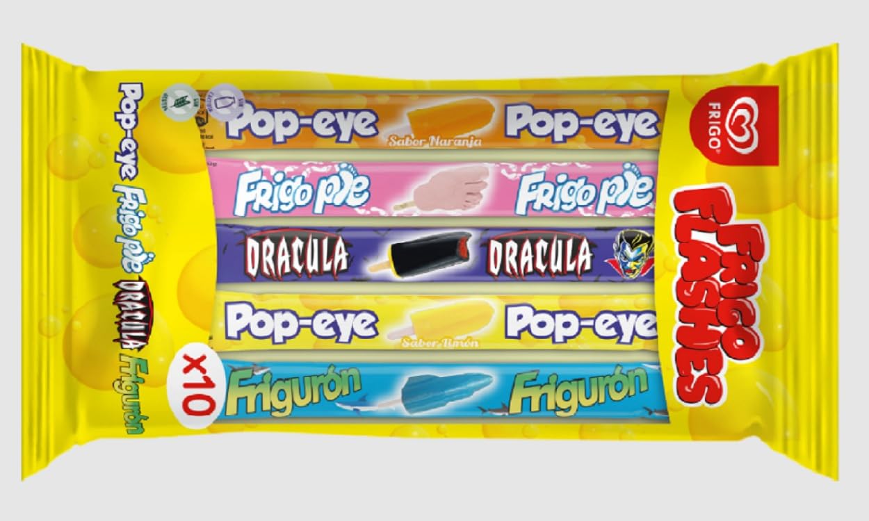 Flash Frigo, Polos Líquidos para Congelar, Polines 18 Bolsas de 10 Unidades 180 Unidades