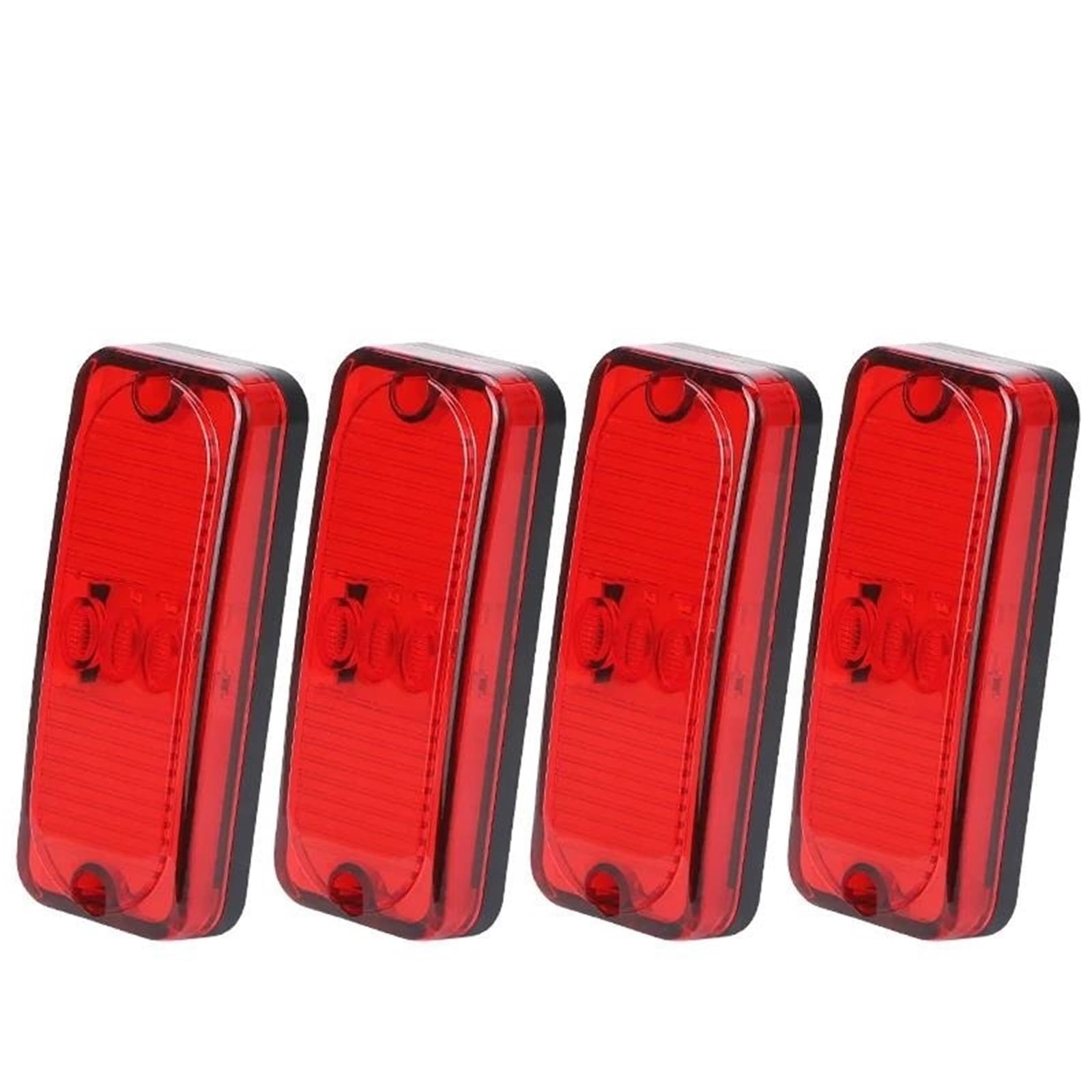Freccia Auto Luce Di Segnalazione Laterale A LED Rossa/gialla Per Rimorchio, Autocarro, Roulotte, Autobus, Camion, 12 V-24 V Indicatore Laterale(4pcs Red)
